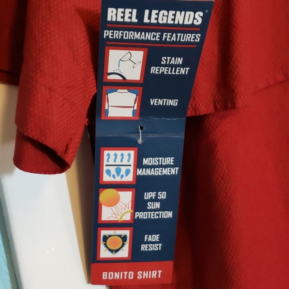 Reel Legends Men's Short Sleeve Shirt, Size Lg, NWT - Picture 8 of 8